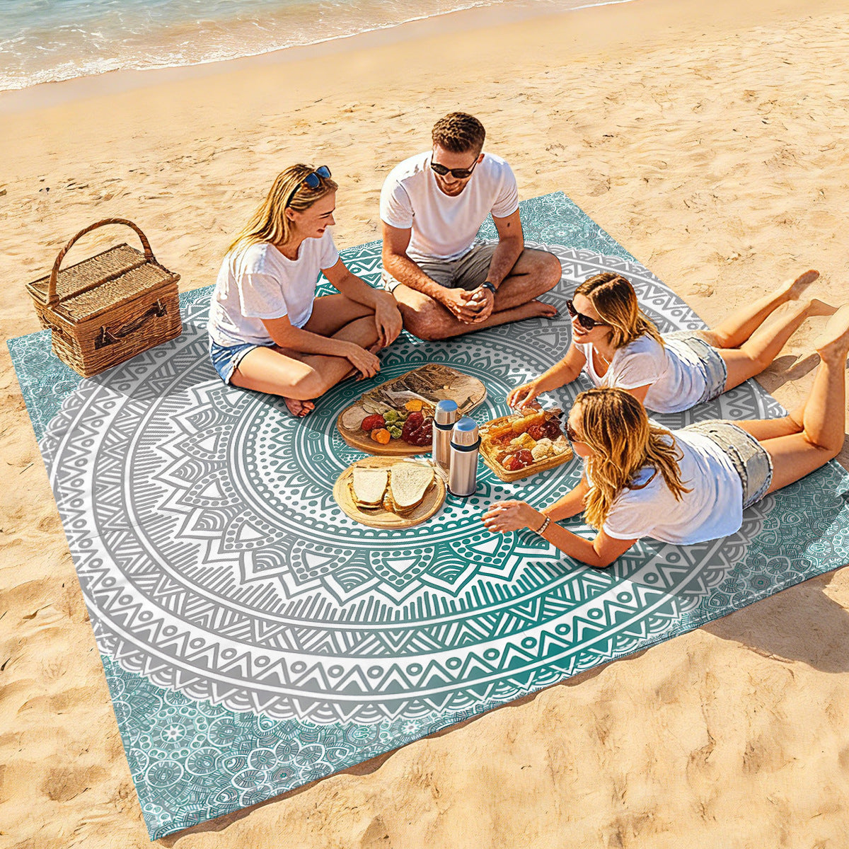 Mandala Design Strandmatte Brehn