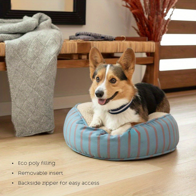 Gemütliches Rundes Plüsch-Hundebett
