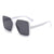 Oversized quadratische Rahmen Sonnenbrille eleganter Stil