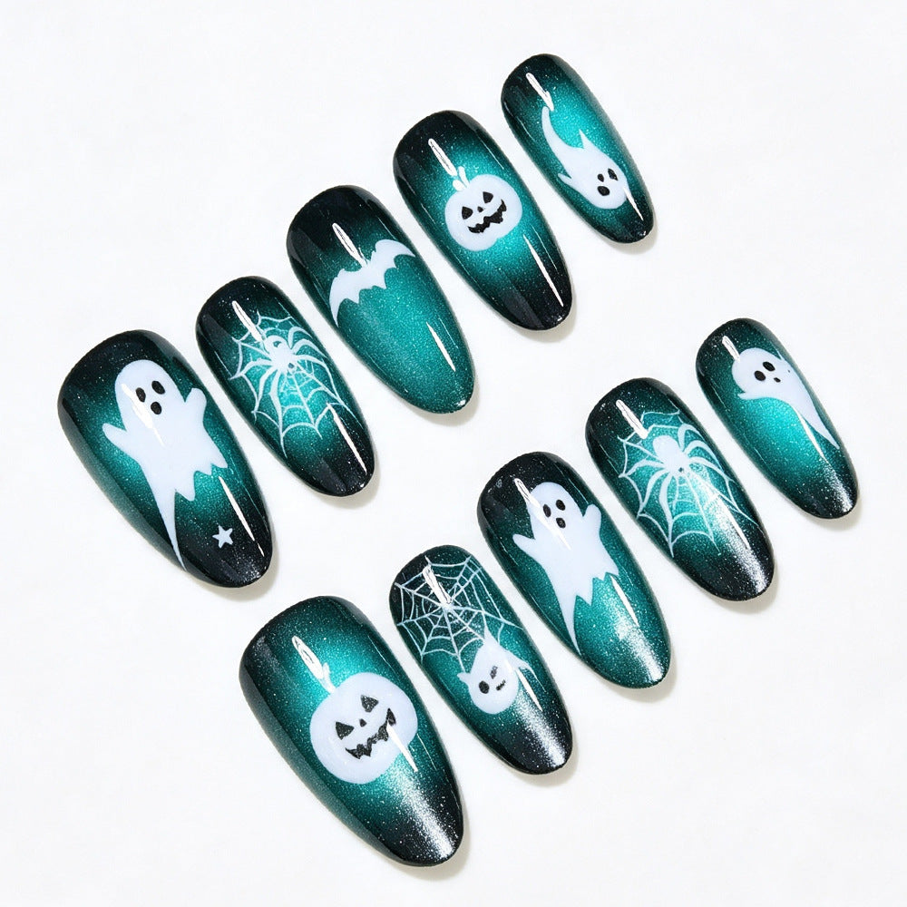 Halloween-Themen Press-On Nagelkunst Set Brehn