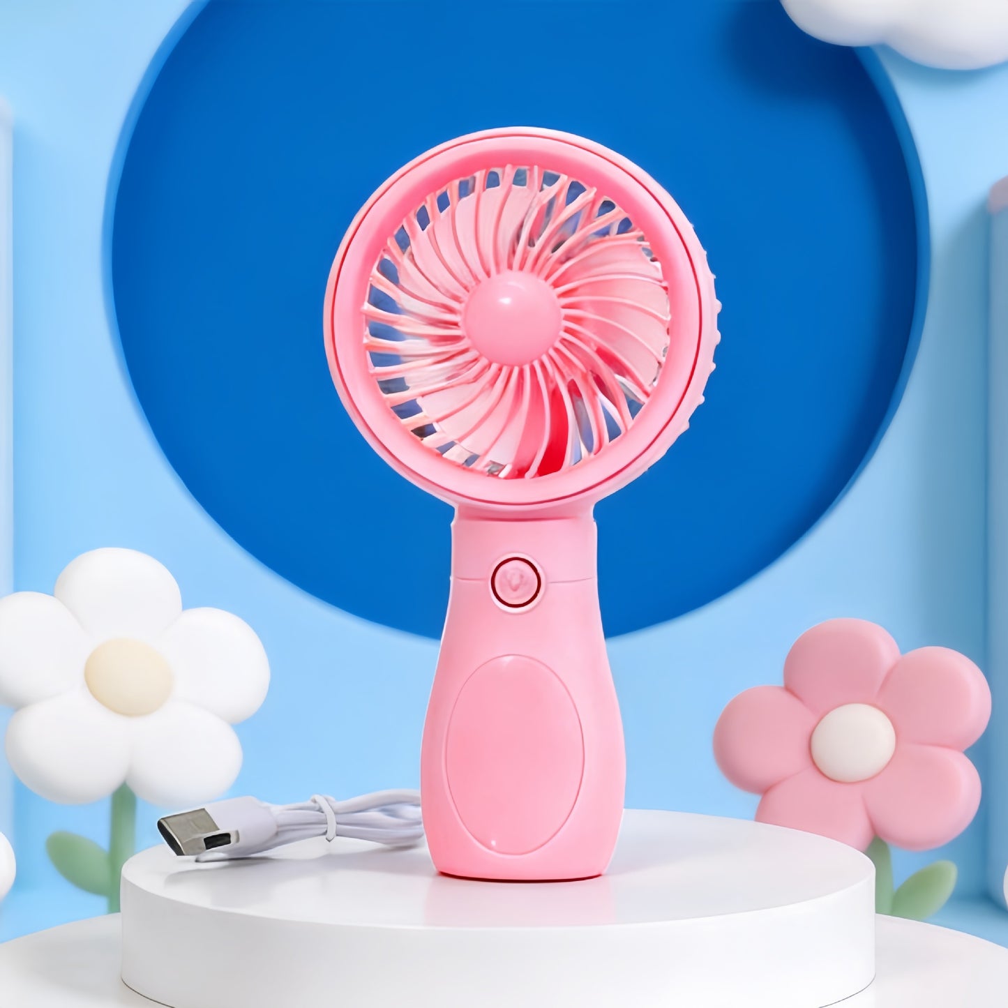 Damen Tragbarer Mini-Handventilator mit USB-Ladefunktion Brehn