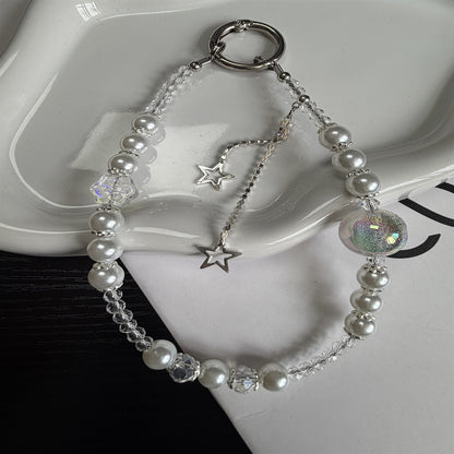 Elegante Perlen Charm Brillenband Brehn