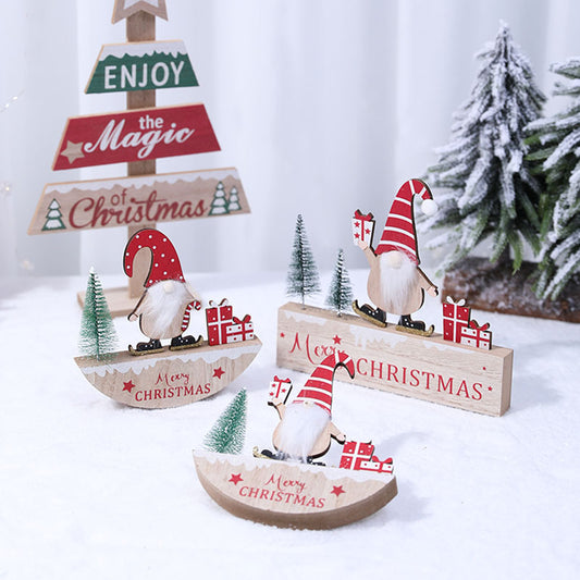 Holz Weihnacht Gnom Figurine