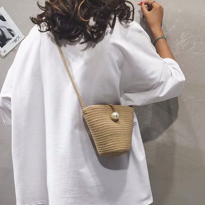 Elegante Handtasche mit Perlverschluss Brehn