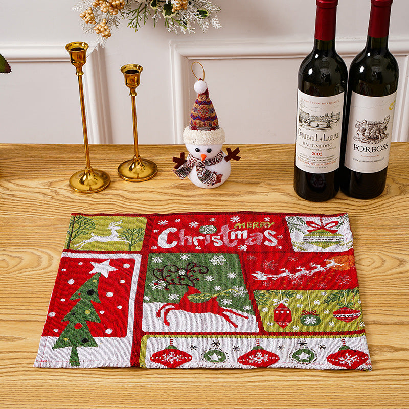 Festliche Tischdecke mit Weihnachtsmotiven Brehn