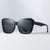 Damen oversized quadratische Sonnenbrille mit anspruchsvollem Rahmen Brehn