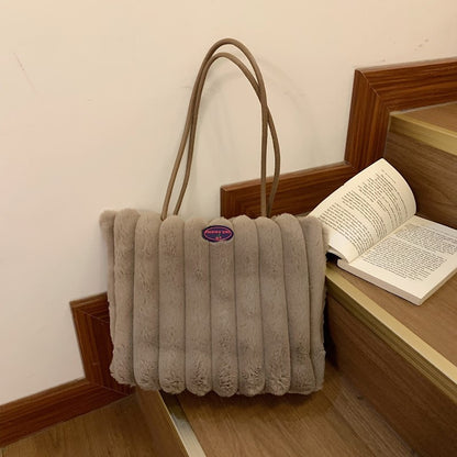 Plüsch-texturiertes Tote Bag
