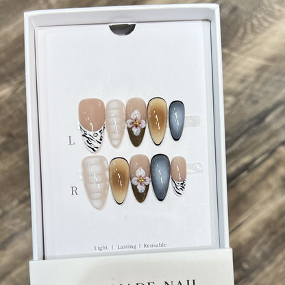 Wiederverwendbares Press-On Nagelset Brehn