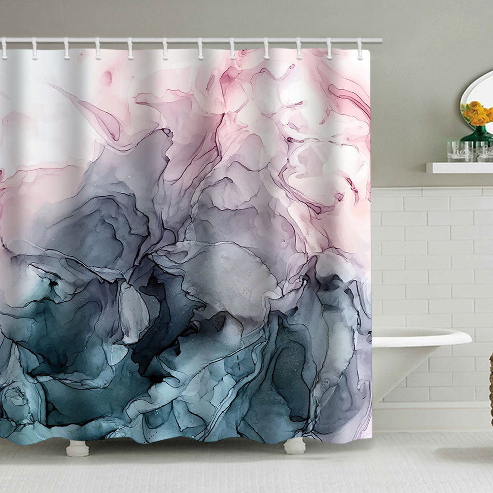 Künstlerisches Marmor Design Duschvorhang Brehn