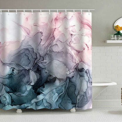 Künstlerisches Marmor Design Duschvorhang Brehn