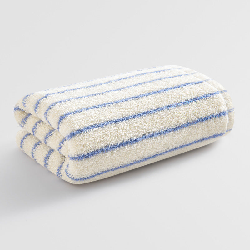 Damen Elegantes Frottee Badetuch mit Streifenmuster Brehn