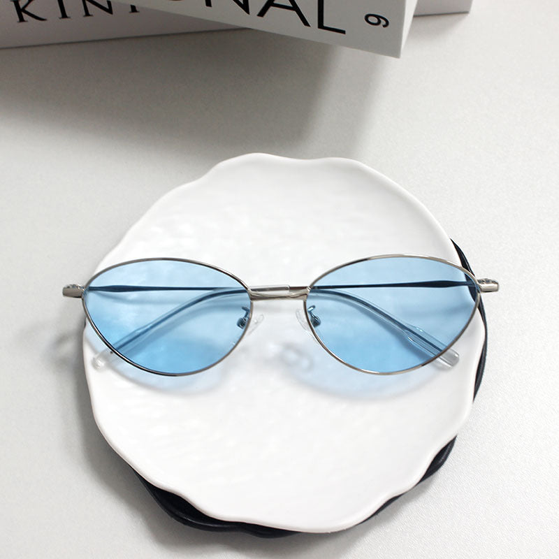 Modische Rechteckige Brille mit Feinem Metallrahmen Brehn
