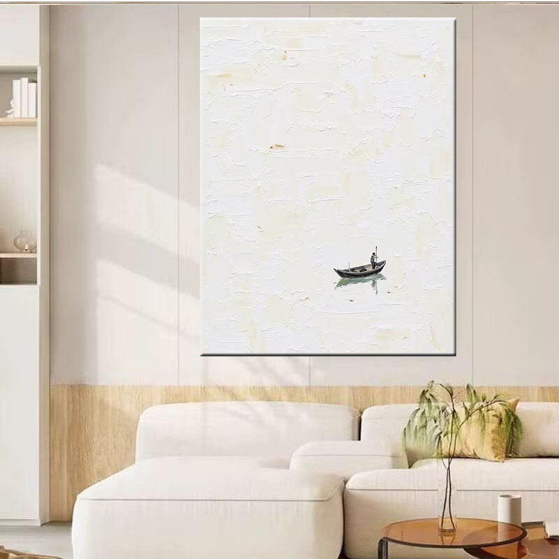 Seascape Texturiertes Leinwand Wandkunst