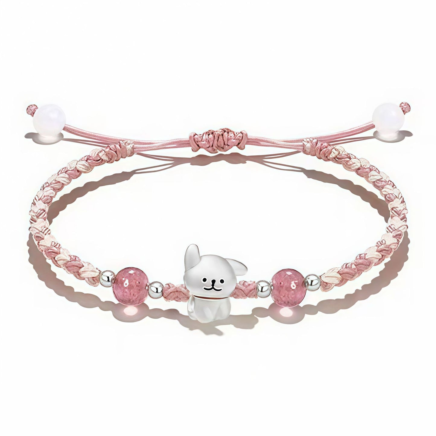 Verspieltes Hund Charm Perlen Armband Brehn