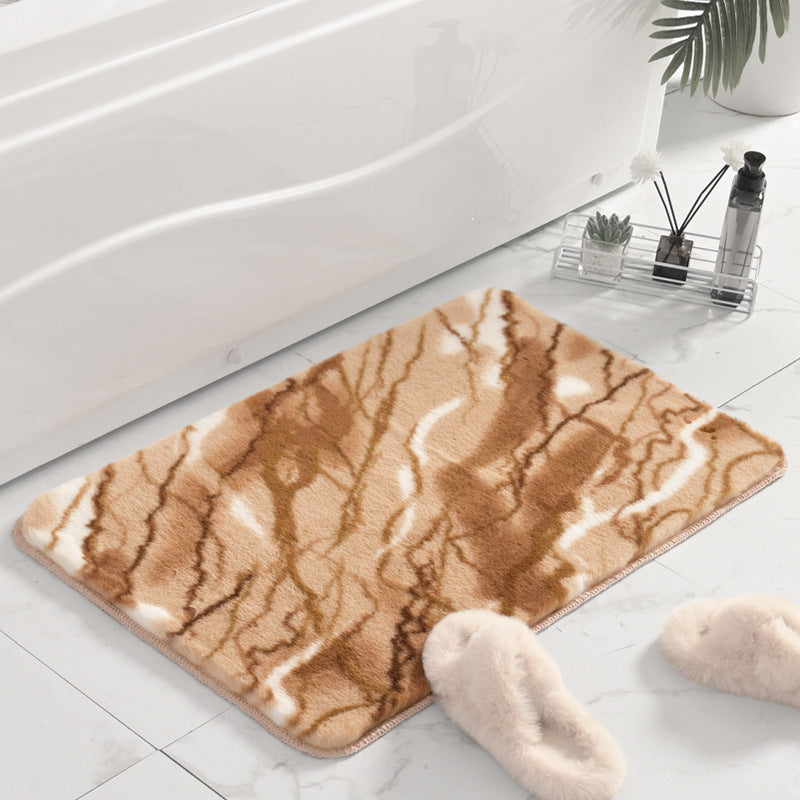 Plüsch Marmor Design Badmatte Brehn
