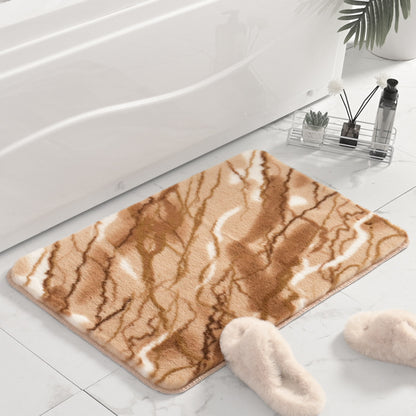 Plüsch Marmor Design Badmatte Brehn