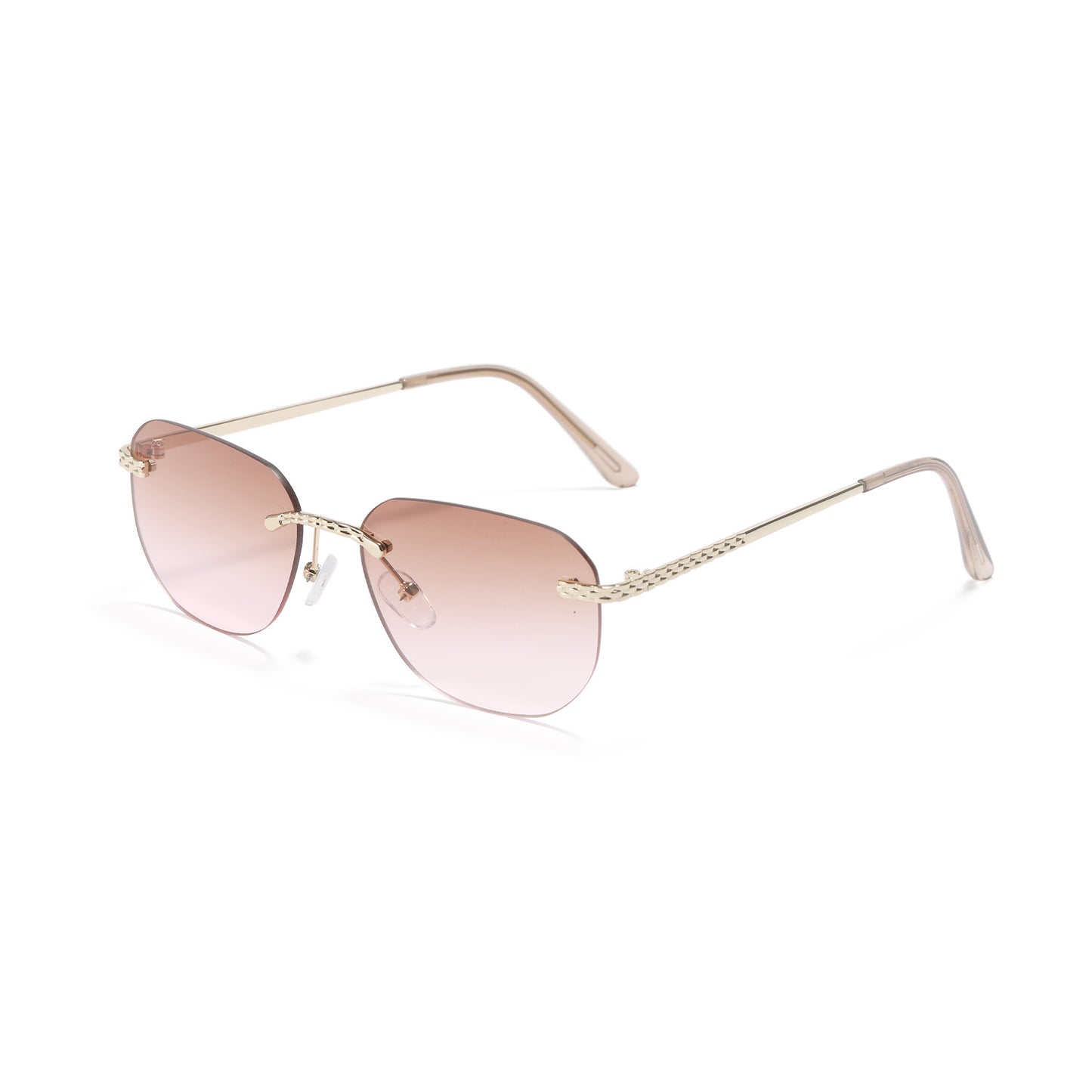 Damen lässige Oversized-Sonnenbrille mit elegantem Metallrahmen Brehn