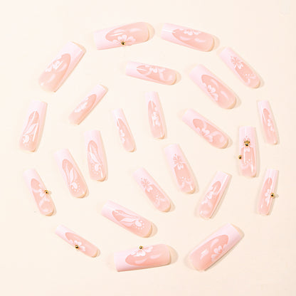 Elegante Blumen 3D Nagelkunstverlängerungen Brehn 1789713260