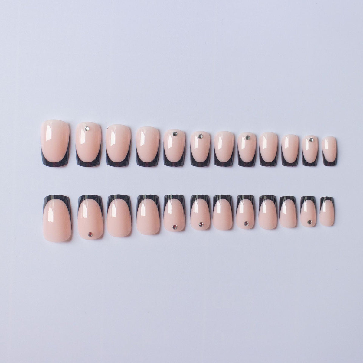 Chic Französische Tip Nagelkunst Set