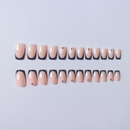 Chic Französische Tip Nagelkunst Set