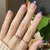 Blumengemusterte Press-On Nagelset Brehn