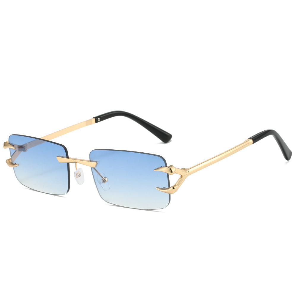 Damen futuristische Sonnenbrille mit innovativem Gestell und witterungsbeständigen Gläsern Brehn