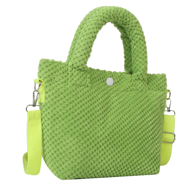 Stylische weiche Stoffhandtasche
