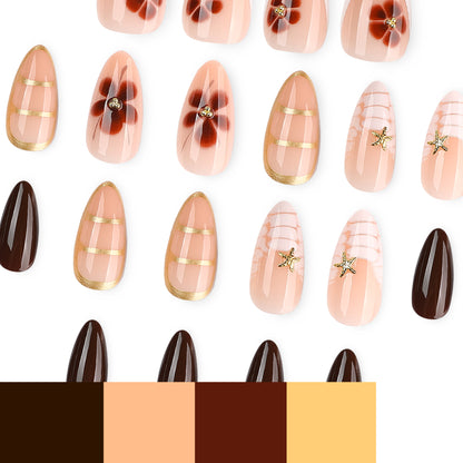 Kunstvolle Nagelkunst mit glamourösen Akzenten und eleganten Verzierungen Brehn