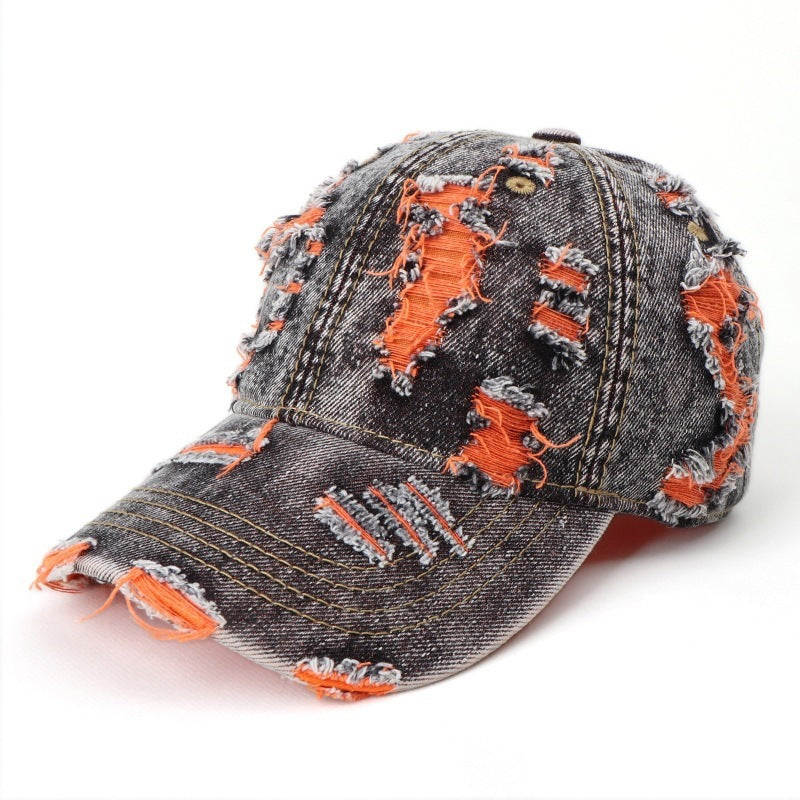 Damen distressed Denim Baseball Cap Brehn
