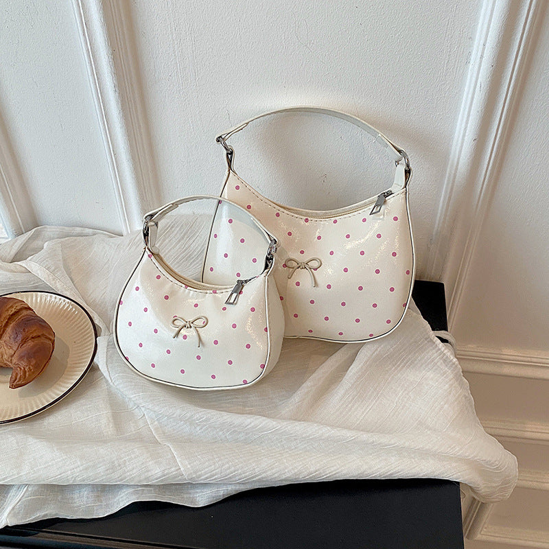 WoCharming Polka Dot Crossbody Handtasche Brehn