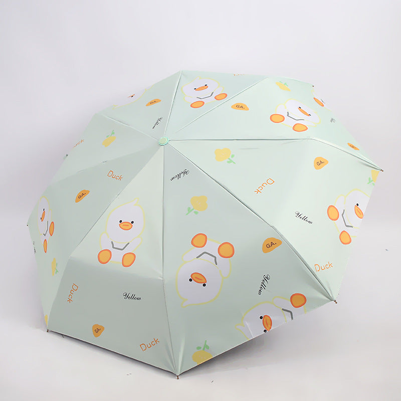 Damen Falt-Regenschirm mit niedlichem Entwurf Brehn