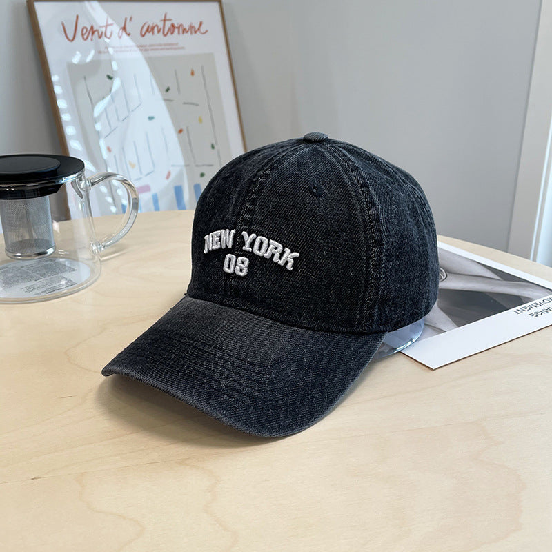 Herren Zerschlissenes Denim Baseball Cap Brehn
