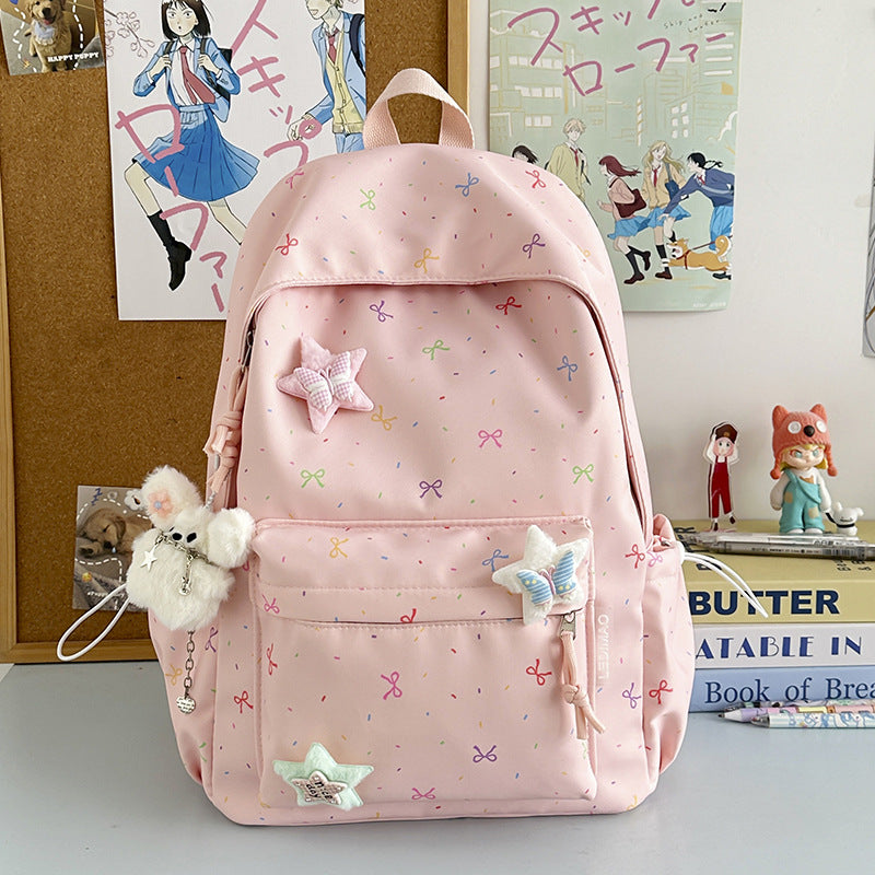 Dekorativer gemusterter Schulrucksack