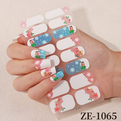 Blumen Design Nagelkunst Wraps