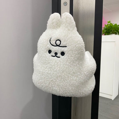 Sherpa-Fleece-Hasen-Handpuppe-Plüschspielzeug