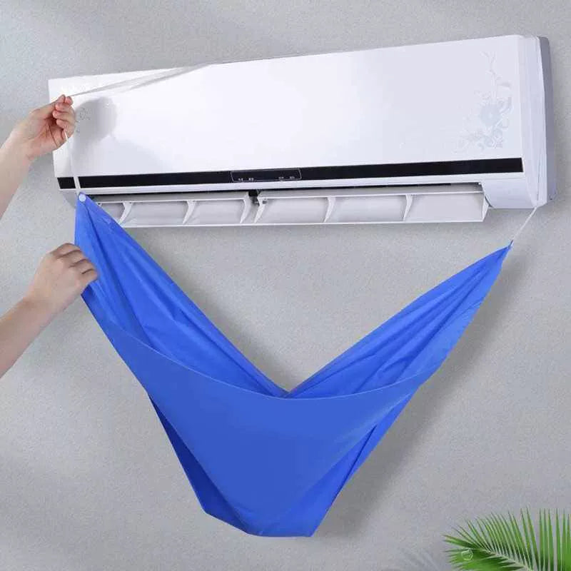Unisex Einheitsgröße wandmontierte Klimaanlage Kondensatauffangtrichter wasserdicht wiederverwendbare Stoffbefestigung Brehn