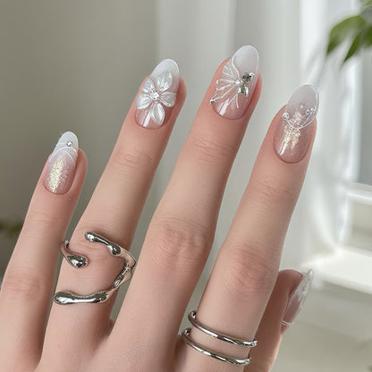 Elegante Blumen Press-On Nagelset Brehn 1790636554