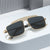 Damen Modische Brille mit schmalem Metallrahmen Brehn