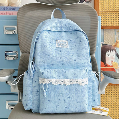 Stylischer Sternmuster-Rucksack Brehn