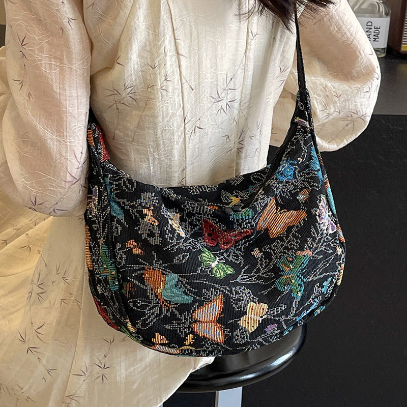Dekorative Floral Gemusterte Slingtasche