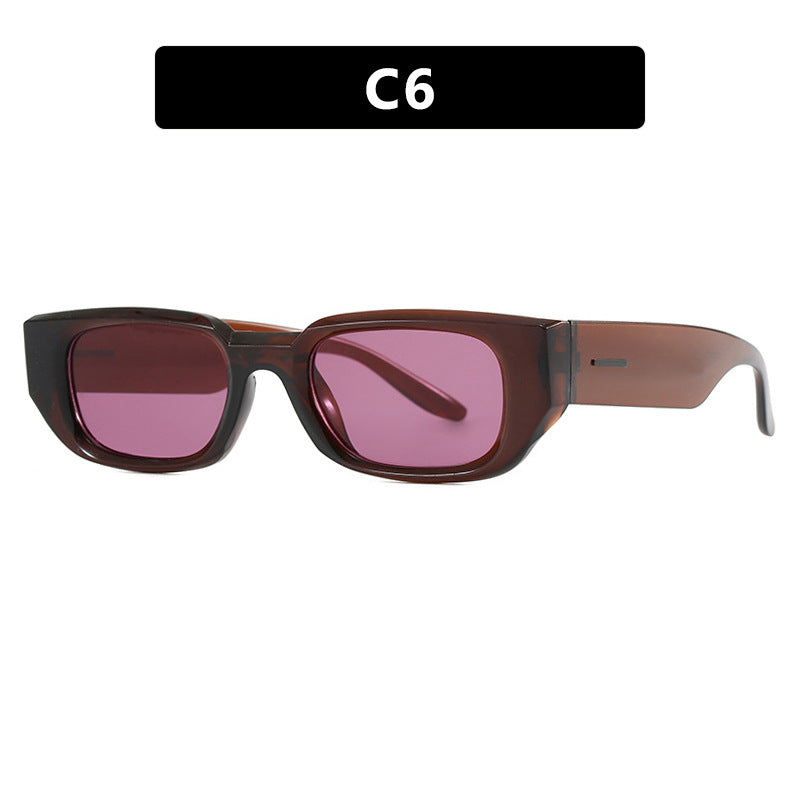Damen modische Sonnenbrille mit innovativem, transparentem Rahmen und polarisierten Gläsern Brehn