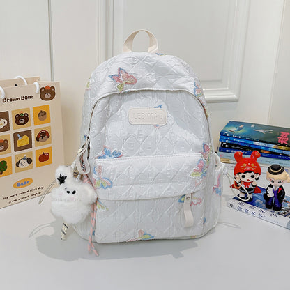 Bestickter floraler Design-Schulrucksack