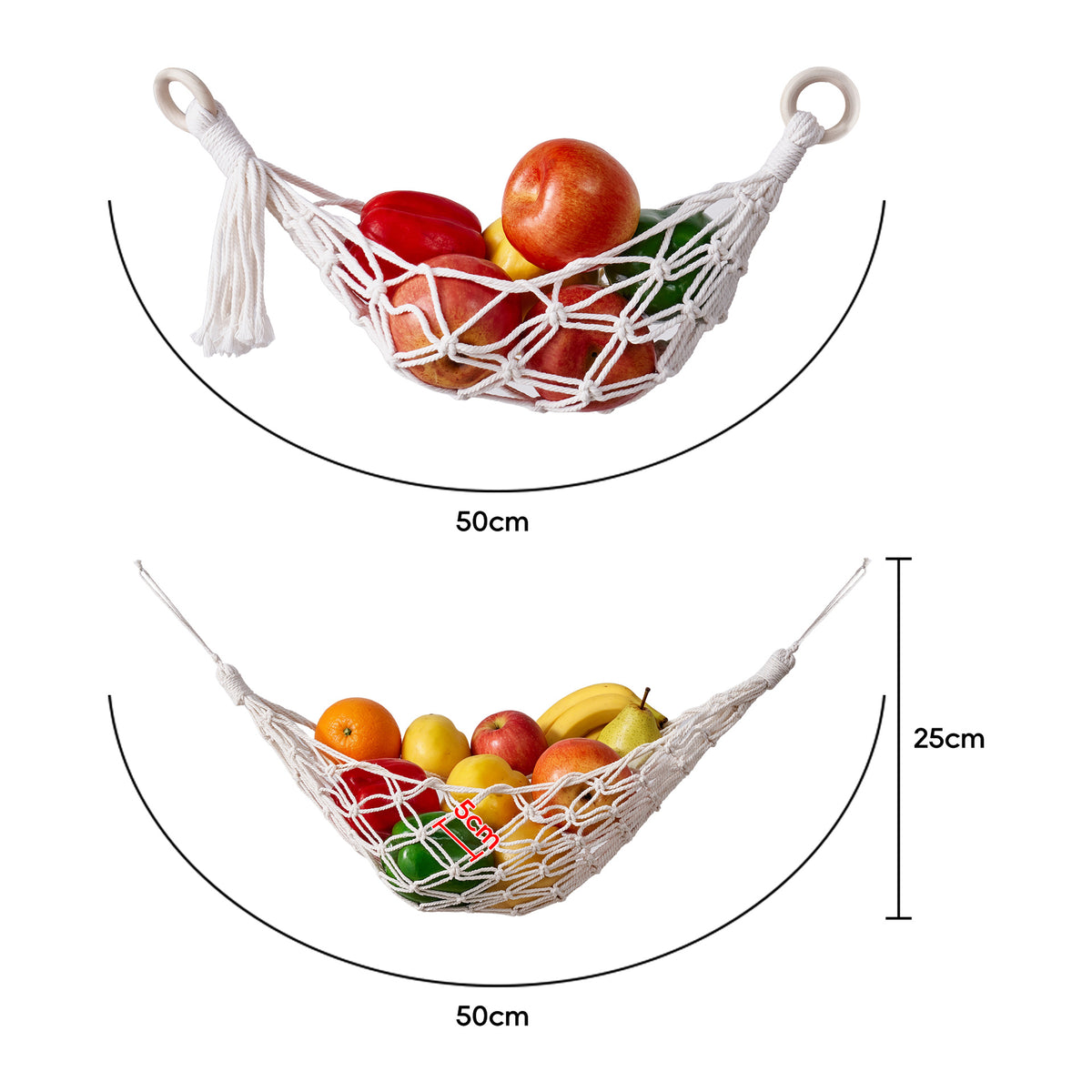 Hängender Gourmet Obst Organisator
