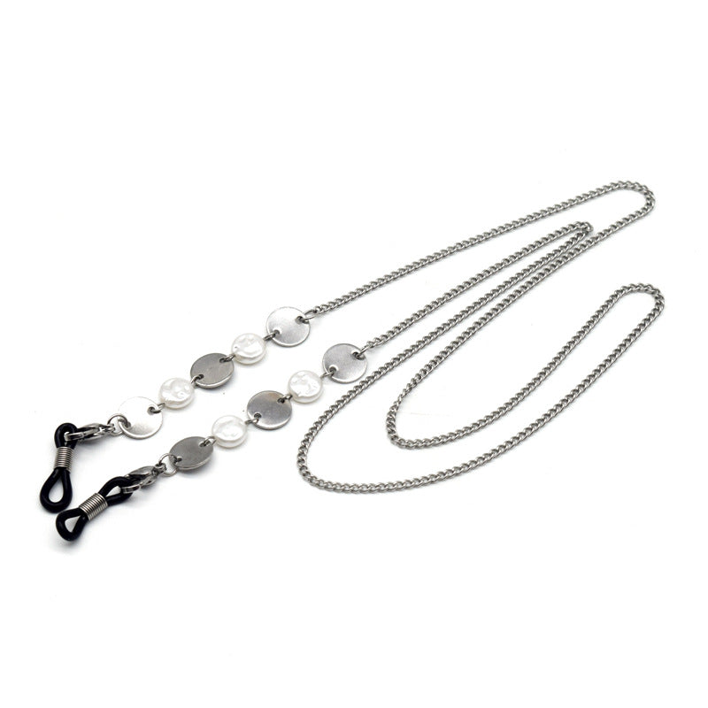 Eleganter Metallic Ketten-Brillenhalter Brehn