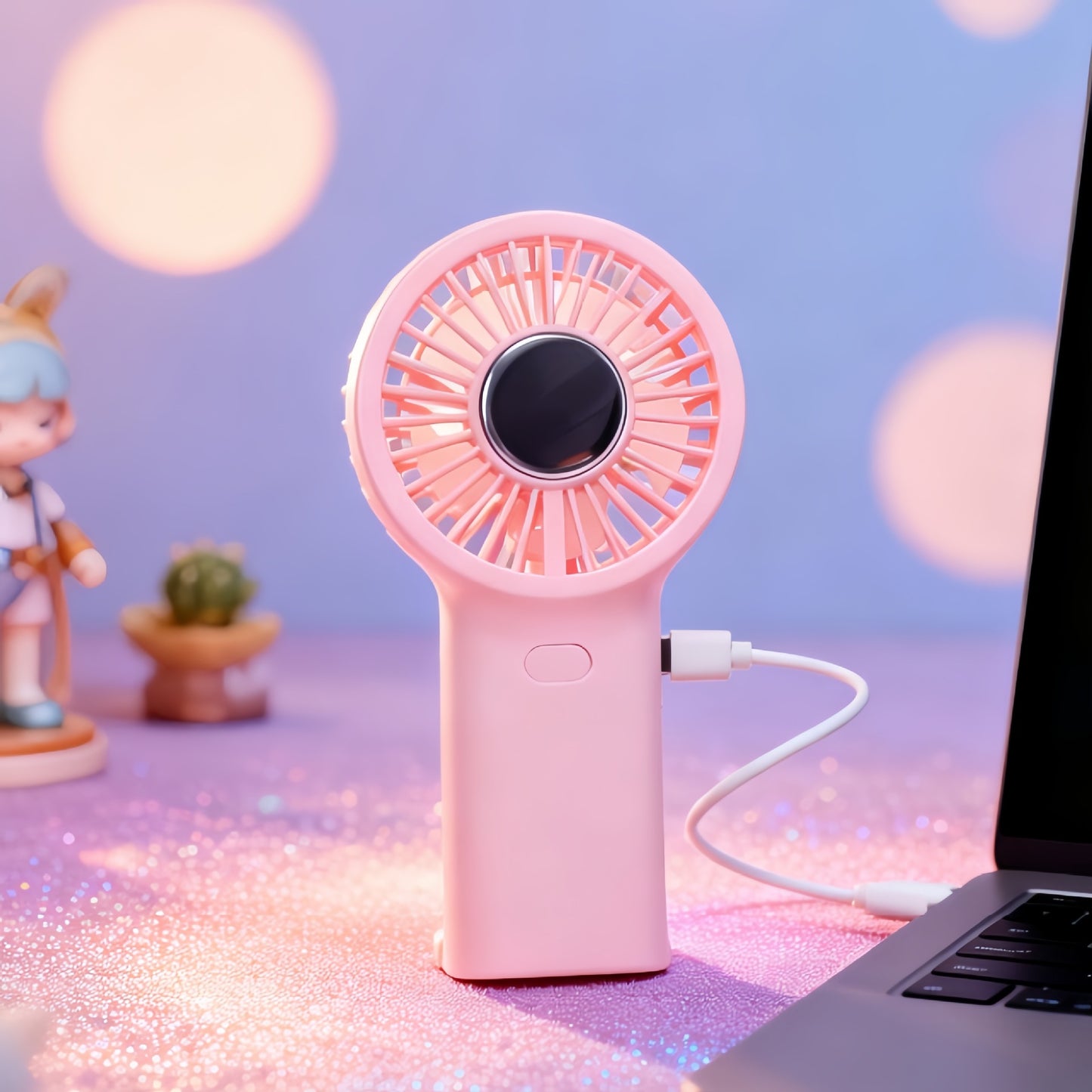 Damen tragbarer USB Handventilator mit ergonomischem Design Brehn