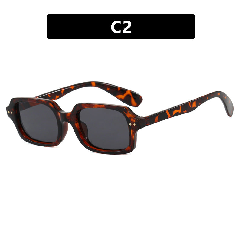 Damen stilvolle quadratische Sonnenbrille mit markanten Akzenten Brehn