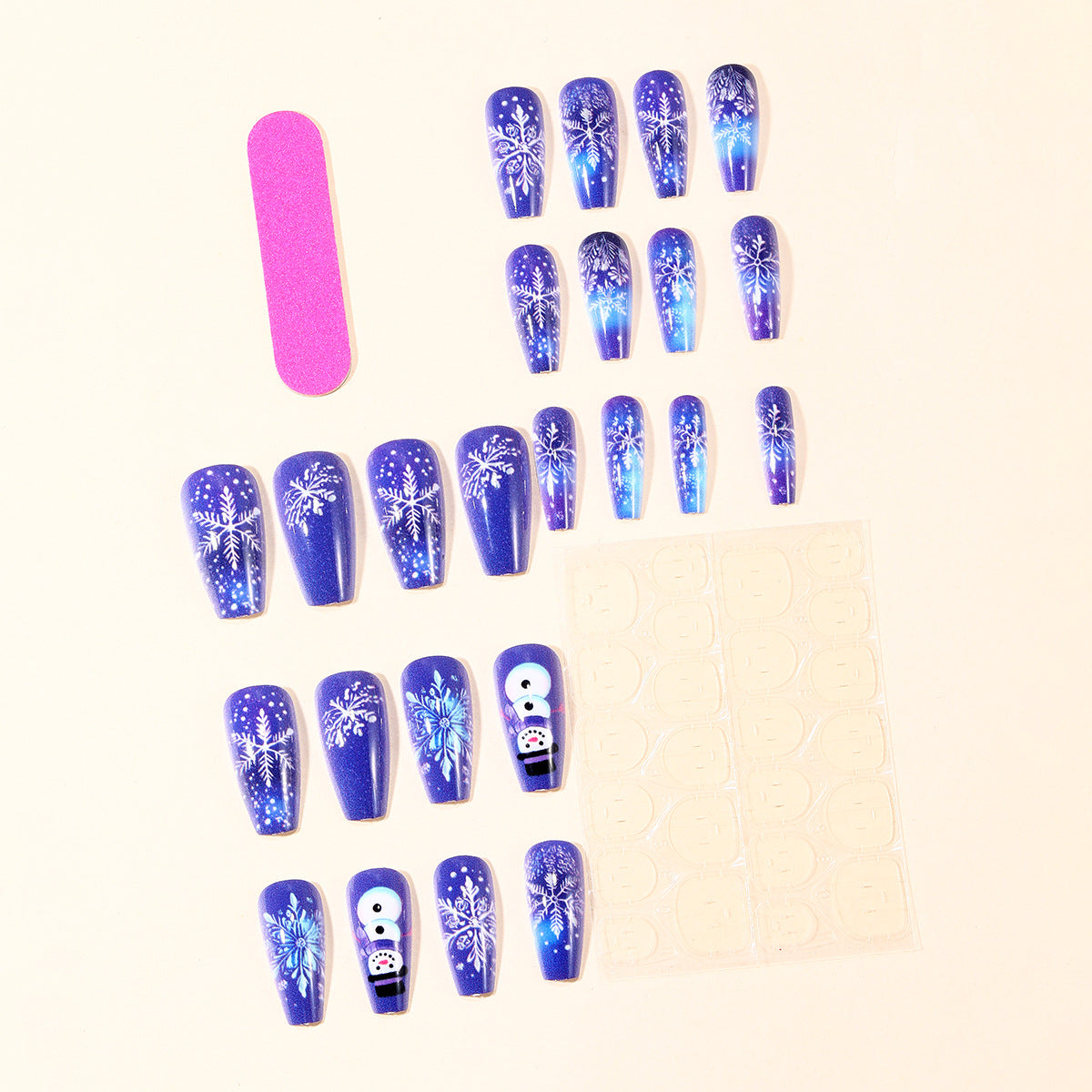 Winter-Themen 3D Nagelkunst Erweiterungen Brehn