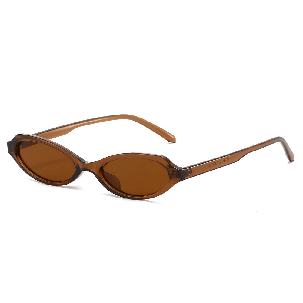 Modische ovale Rahmen-Sonnenbrille Brehn