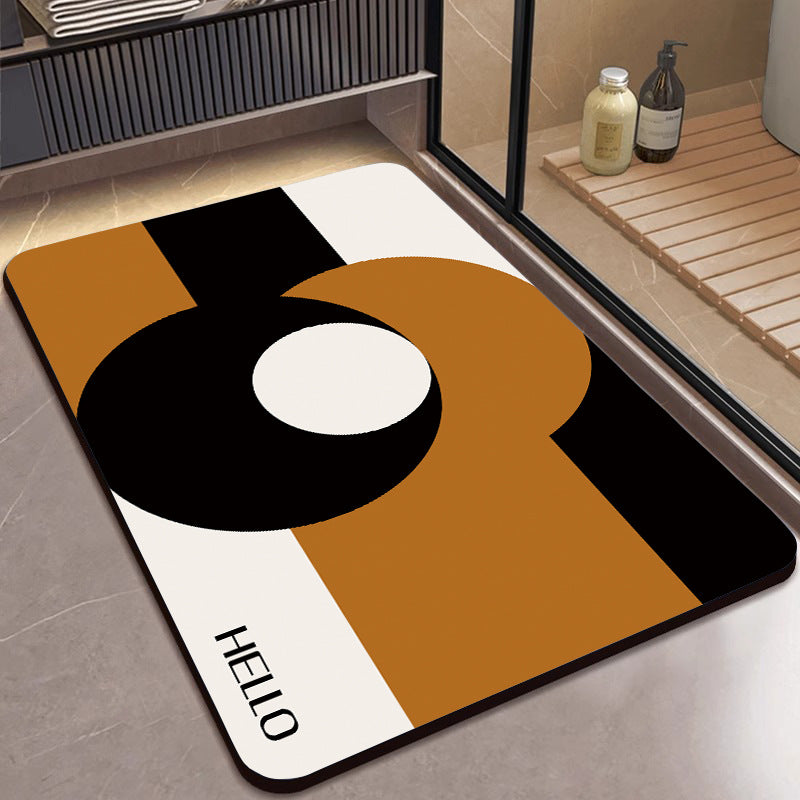 Modern Abstract Badmat Brehn