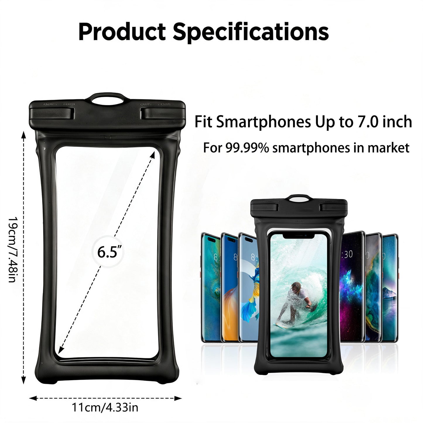 Wasserdichte Smartphone-Halterung mit Trageband Brehn